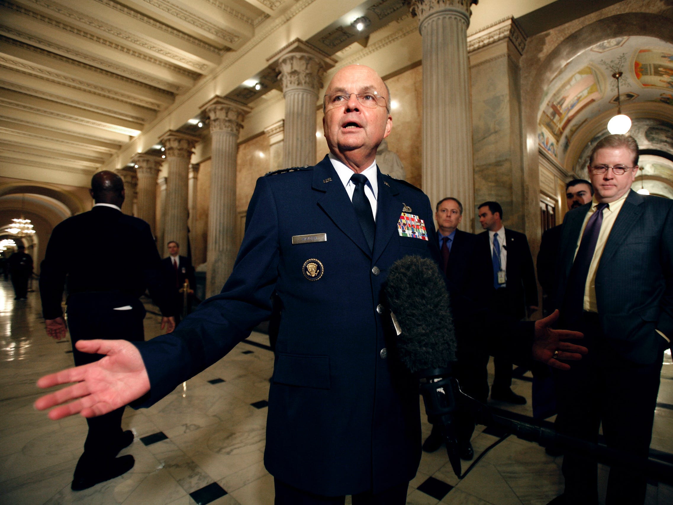 Gen. Michael Hayden speaks to the House Appropriations Committee's Select Intelligence Oversight Subcommittee about CIA interrogation programs.