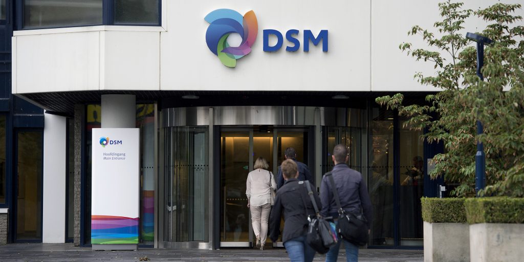 Het huidige hoofdkantoor van DSM in Heerlen.