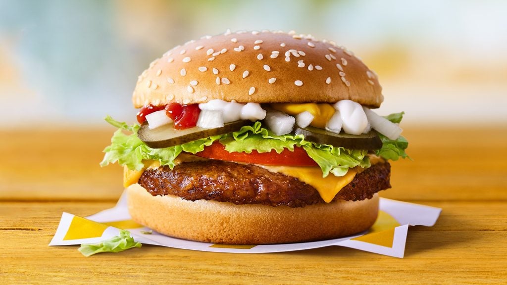 De vegan burger McPlant van McDonald's.