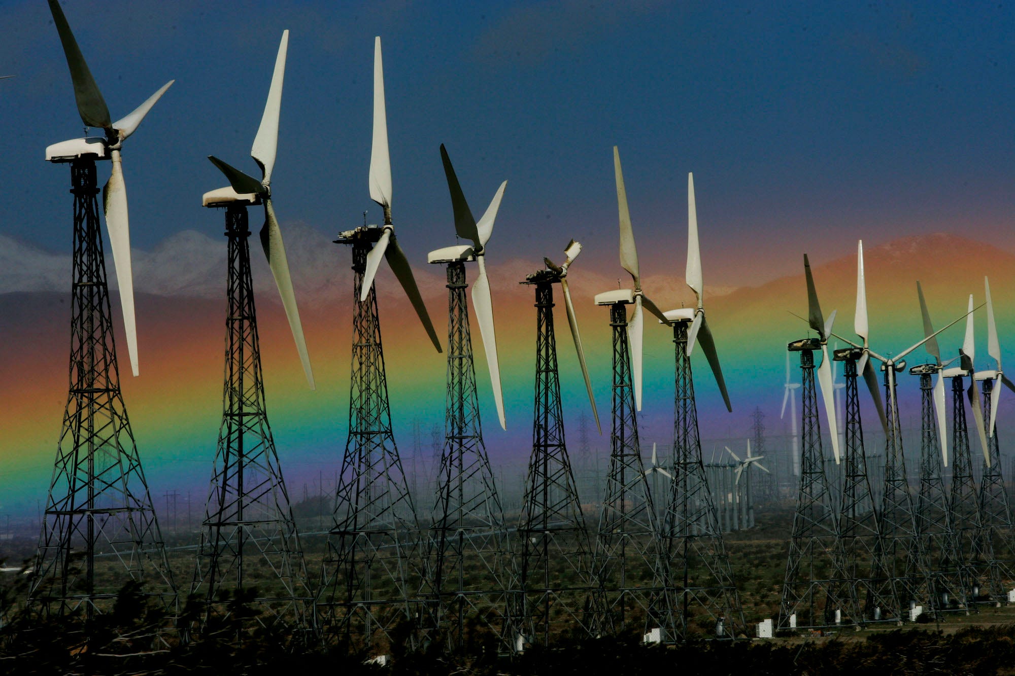 California wind turbine