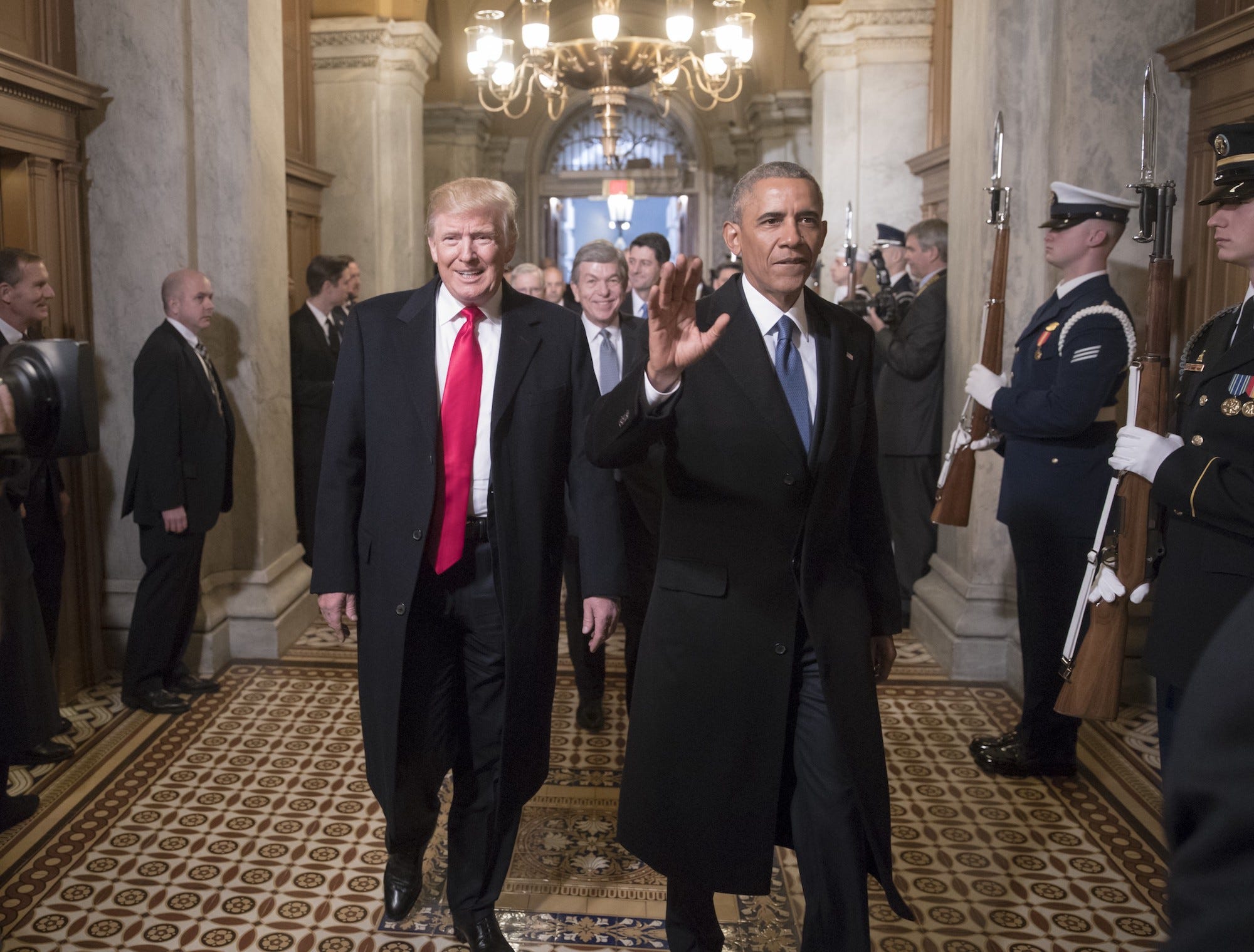 trump obama inauguration