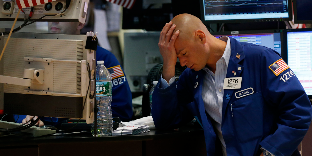 sad NYSE trader