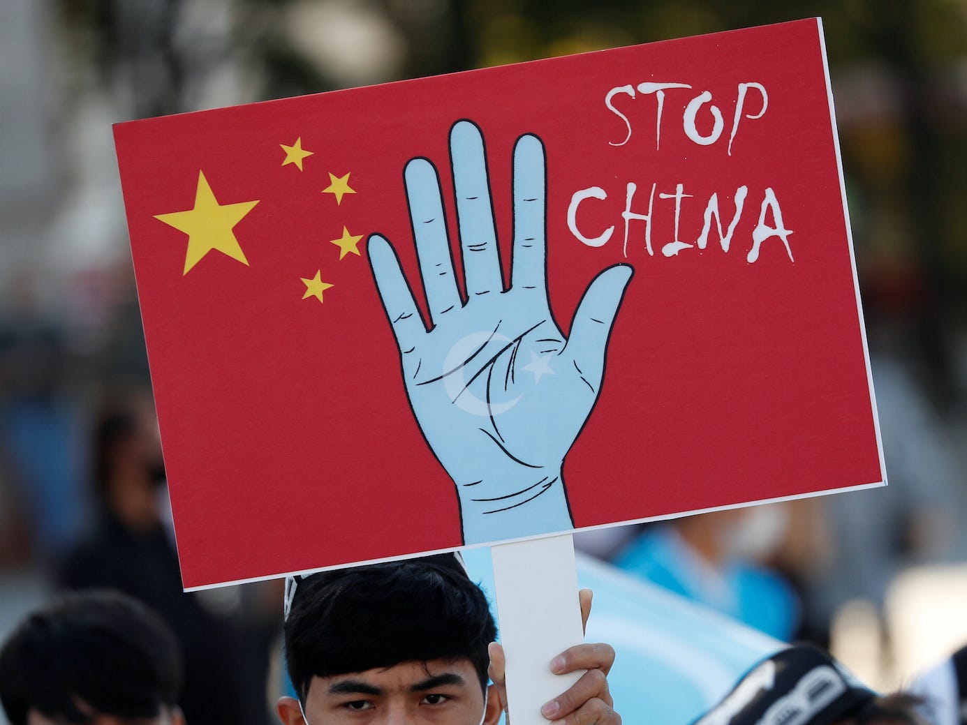 uighur protest china