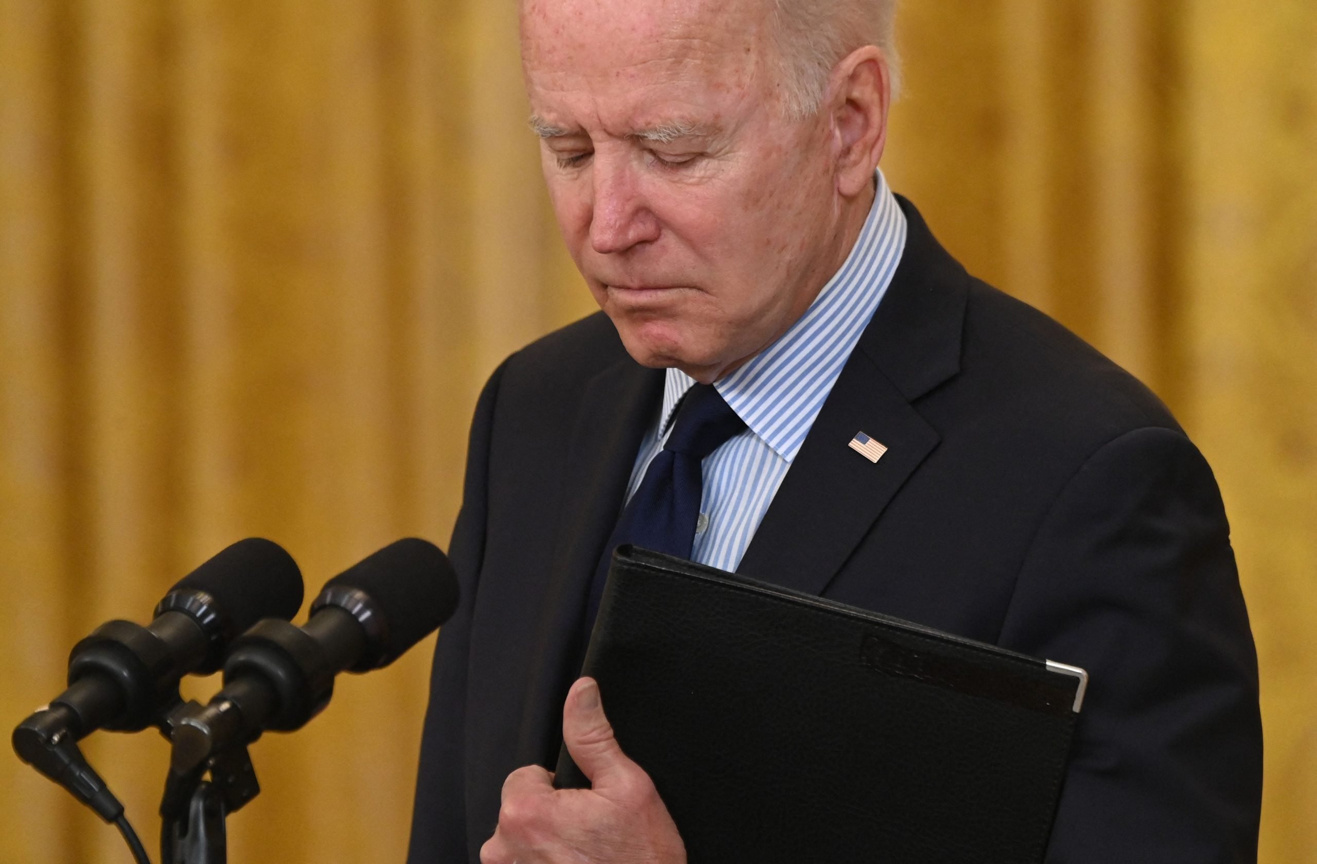 Joe Biden sad