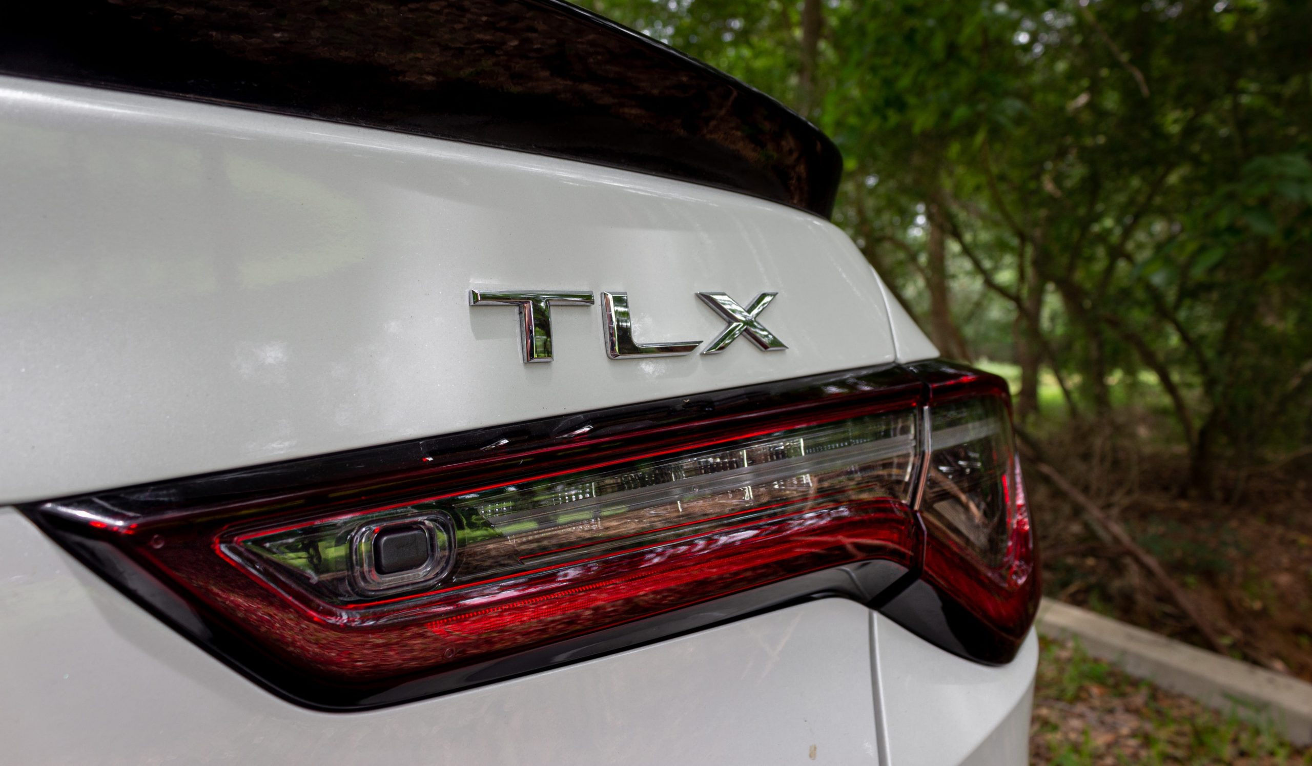 The 2021 Acura TLX A-Spec rear logo.