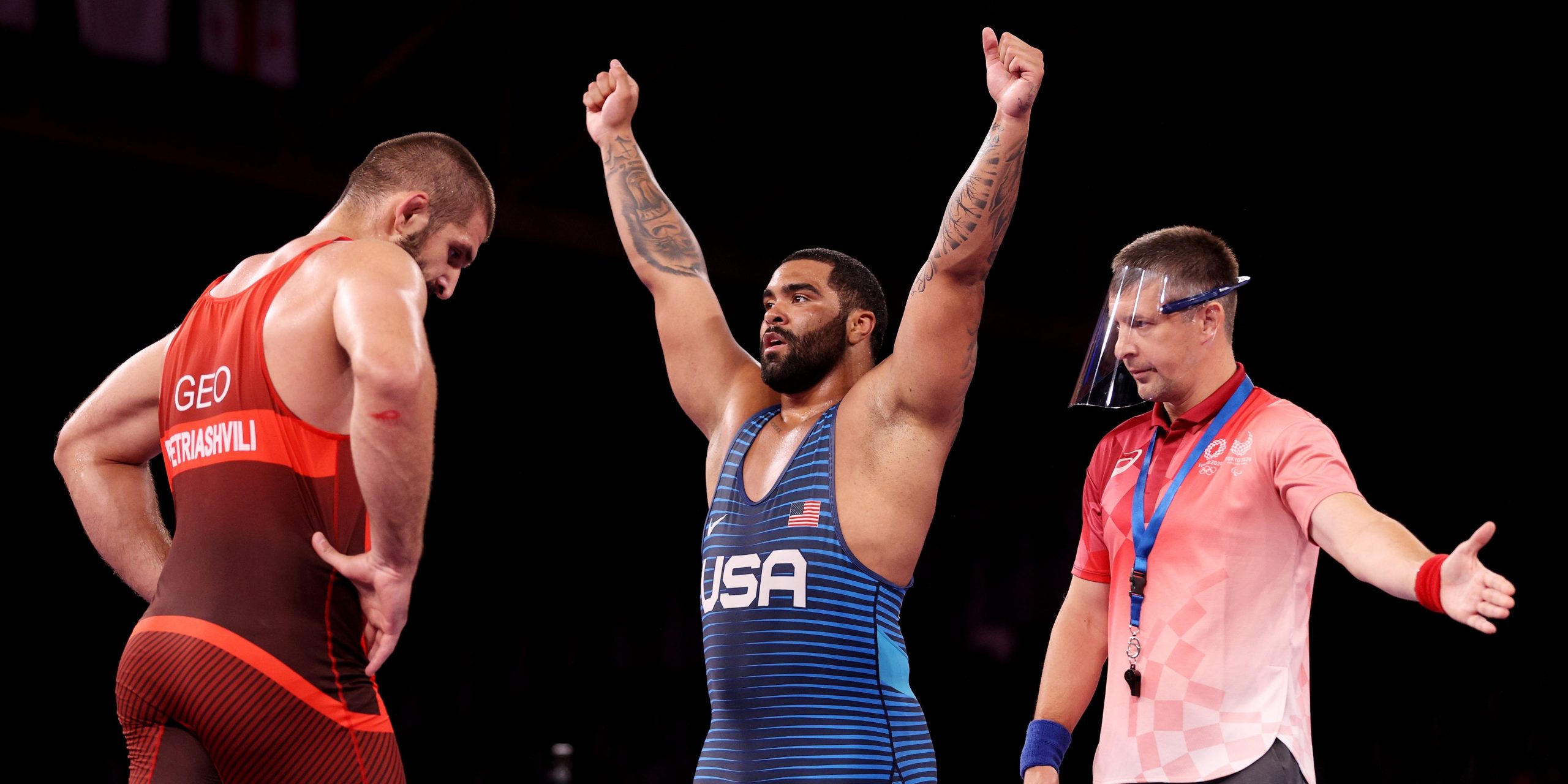 Gable Steveson grabs gold in US men's heavyweight wrestling Friday.
