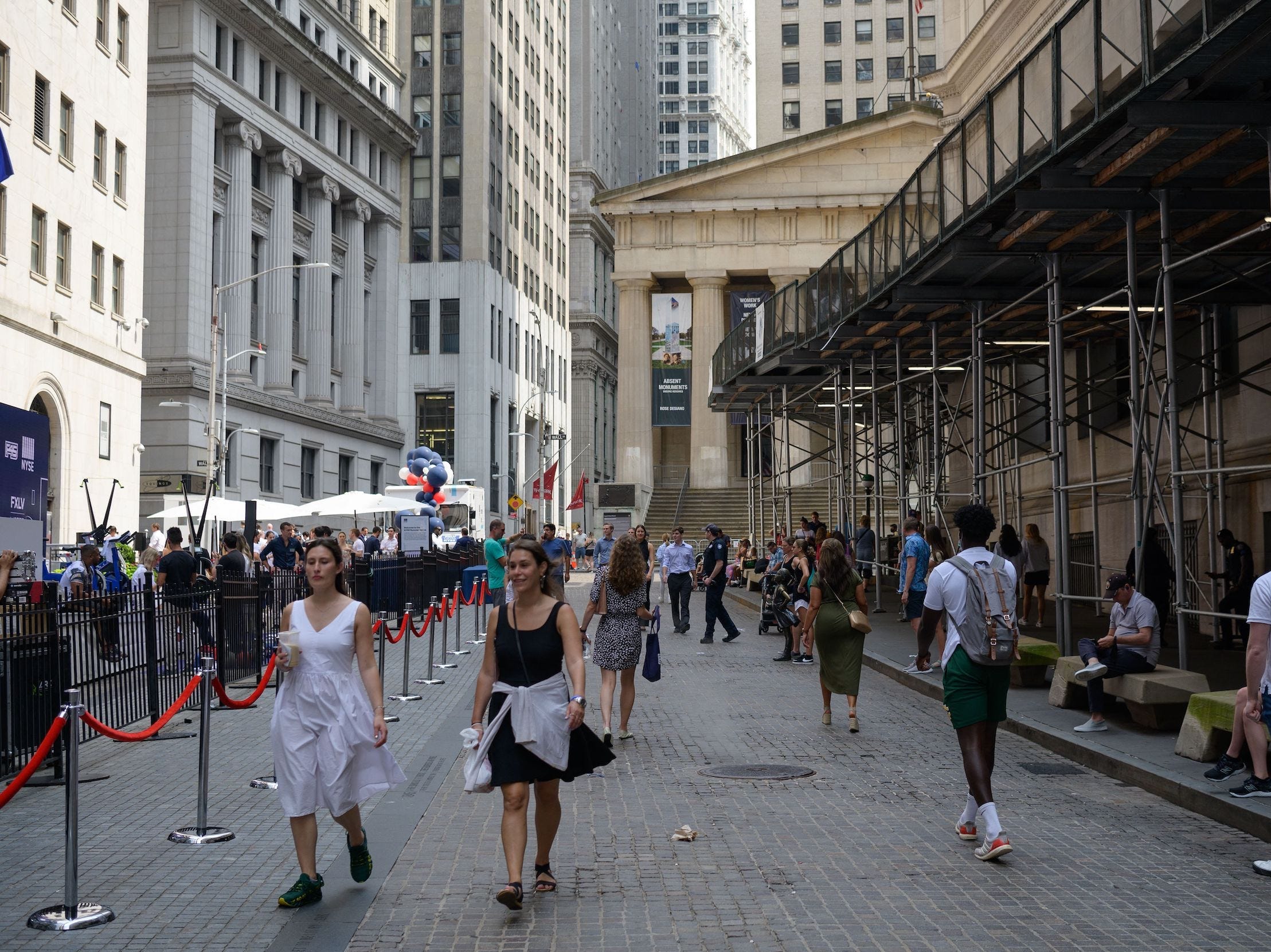 Wall Street NY summer