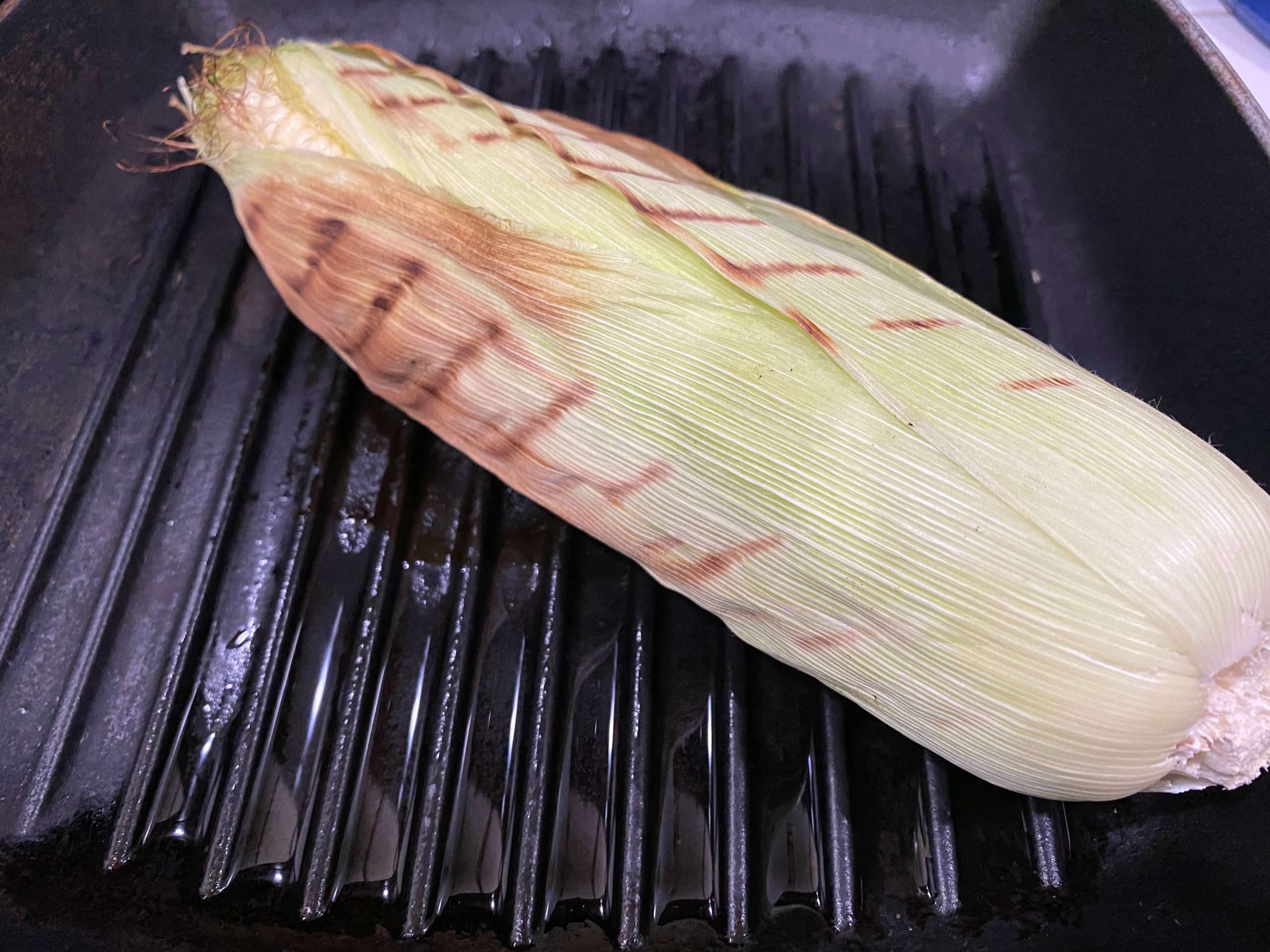 Corn on a grill