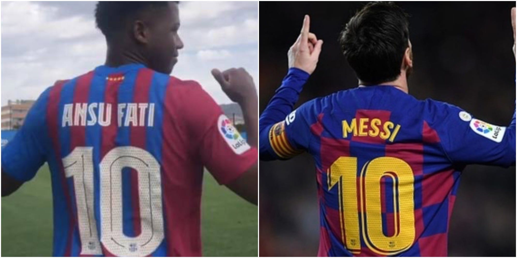 Ansu Fati has replaced Messi as Barcelona’s new number 10