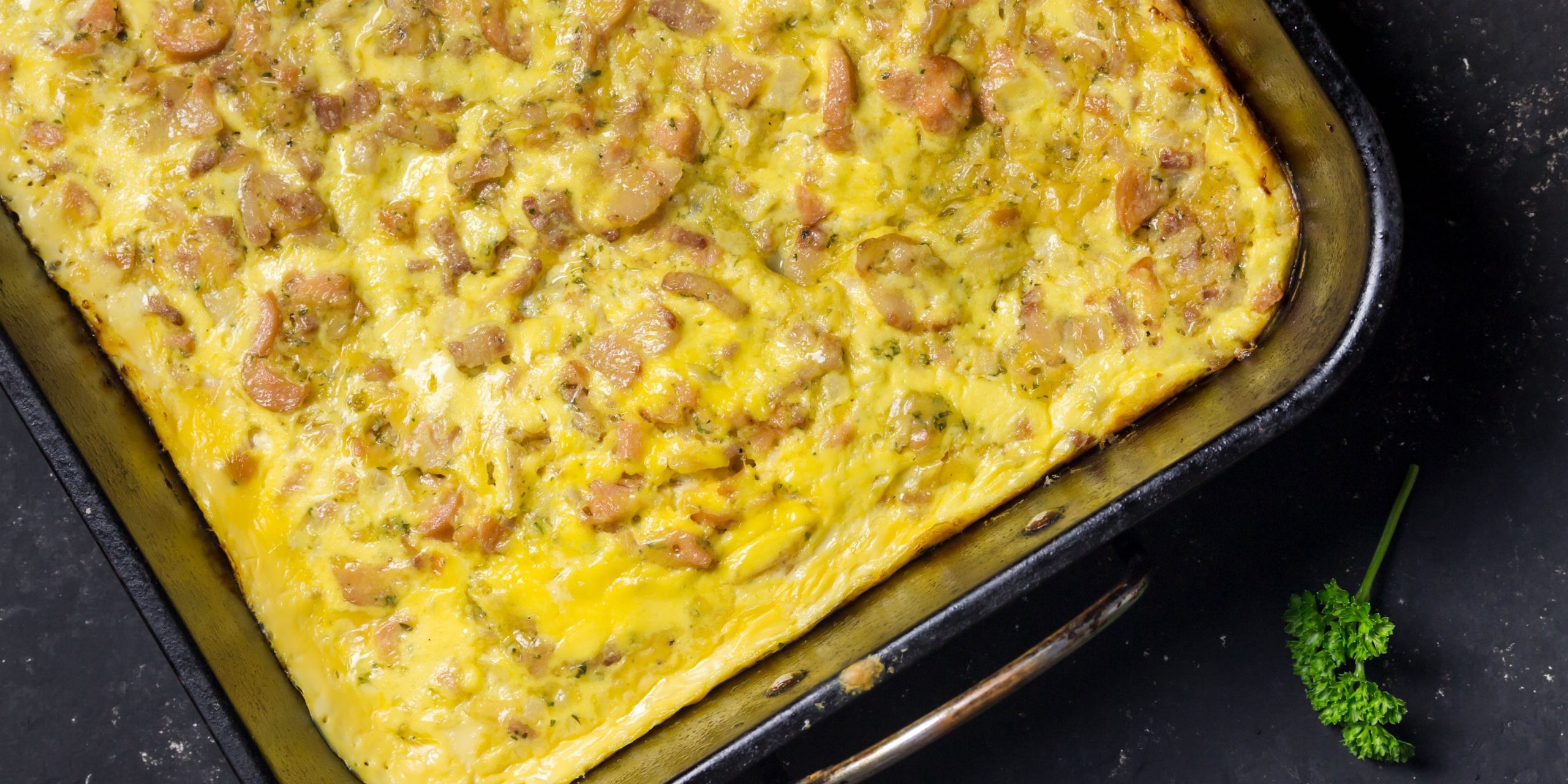 casserole with eggs bacon