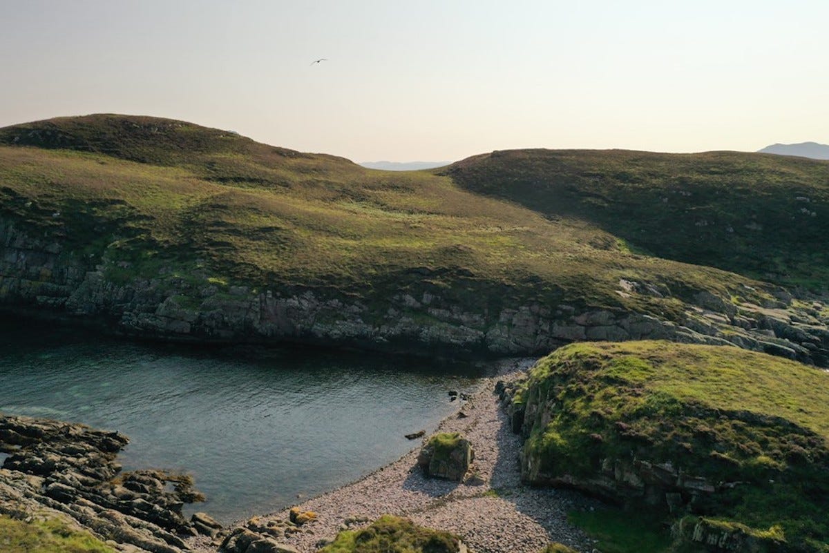 scottish island beach