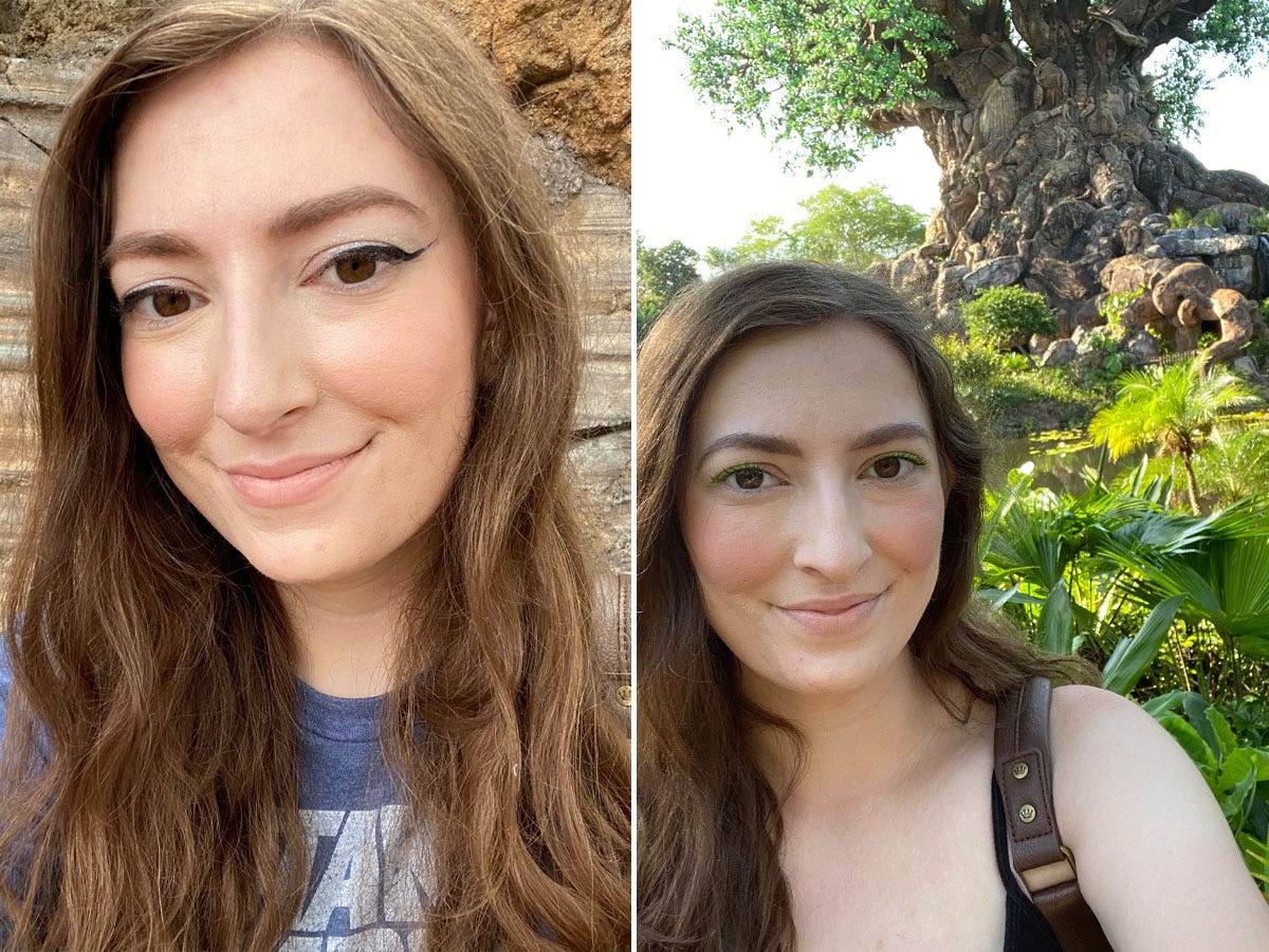 Insider reporter Amanda Krause at Disney World's Hollywood Studios and Animal Kingdom.