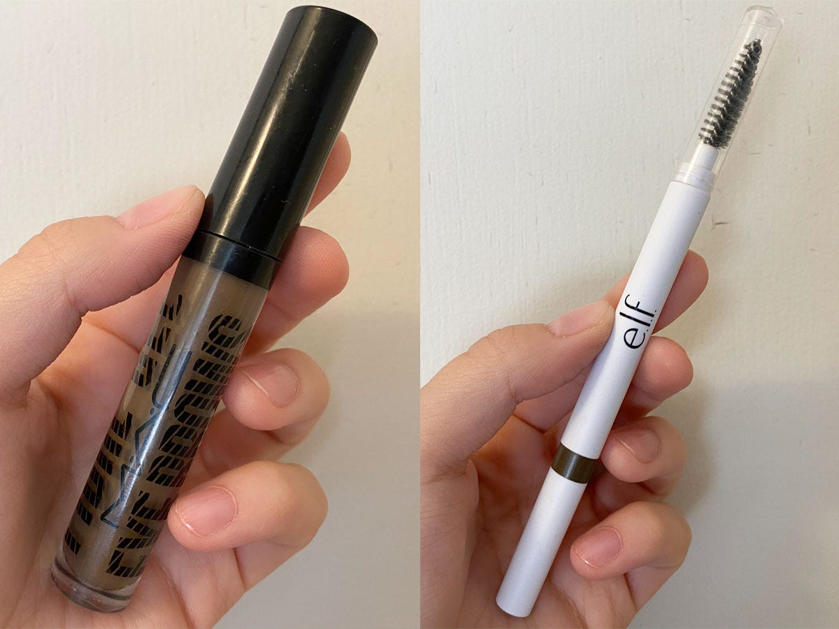 Two eyebrow beauty products.
