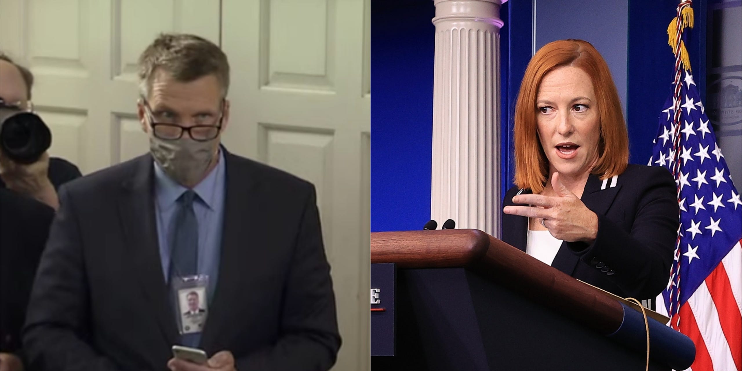 Reporter and Jen Psaki