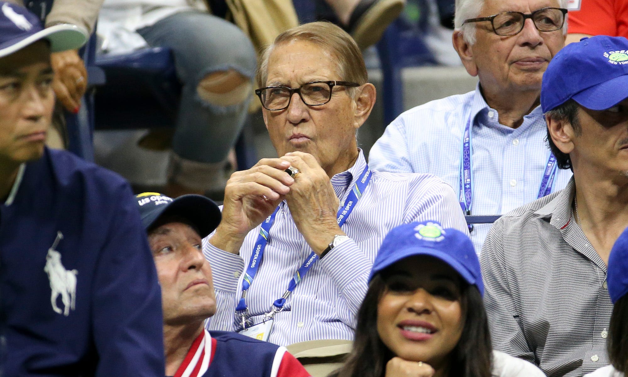 Donald Dell attends the women's final on day 13 of the 2018 tennis US Open on Arthur Ashe stadium at the USTA Billie Jean King National Tennis Center