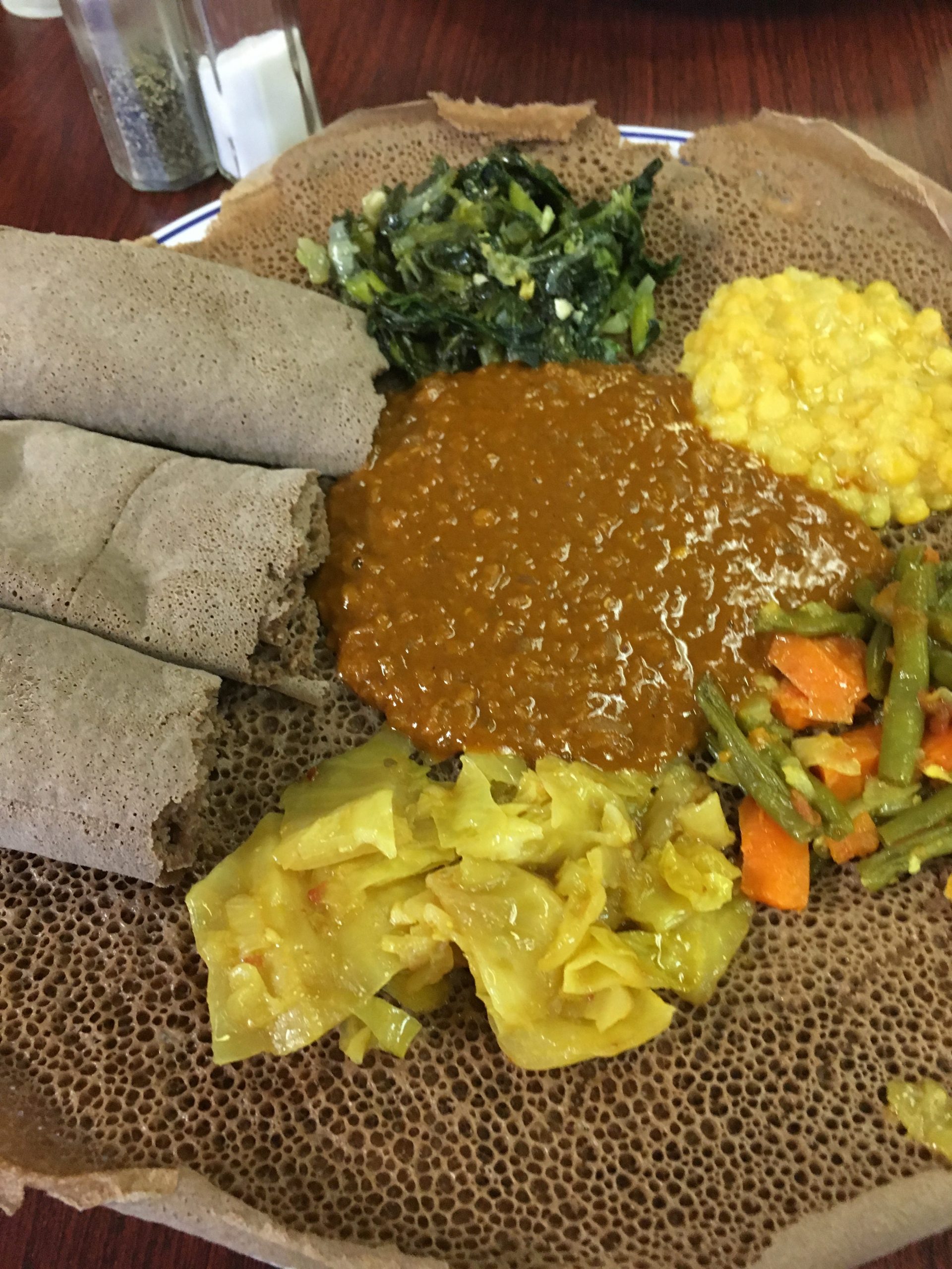 plate of food from queen of sheeba in louisville kentucky