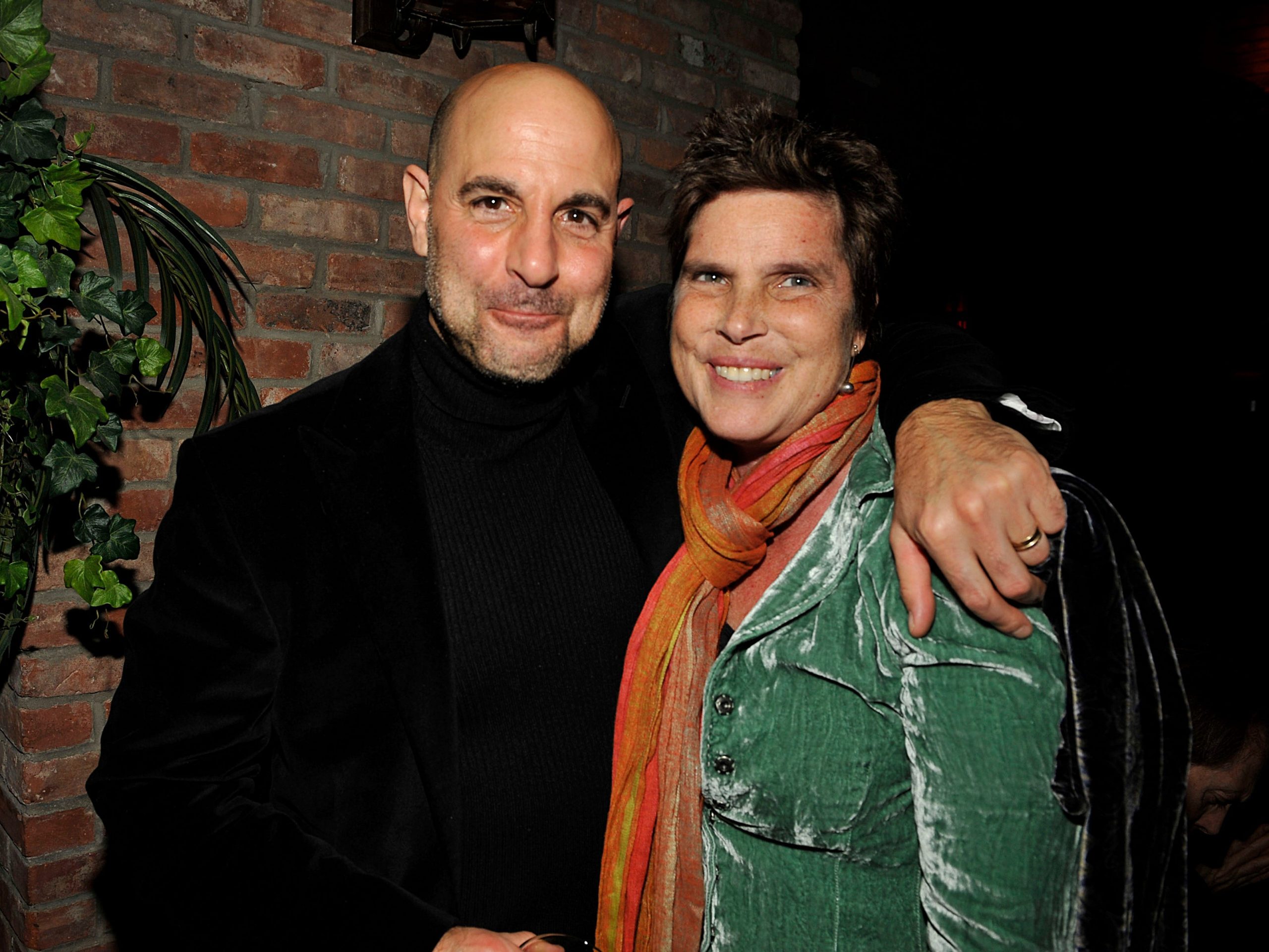 Stanley Tucci and his first wife, Kate Spath-Tucci, pose together.