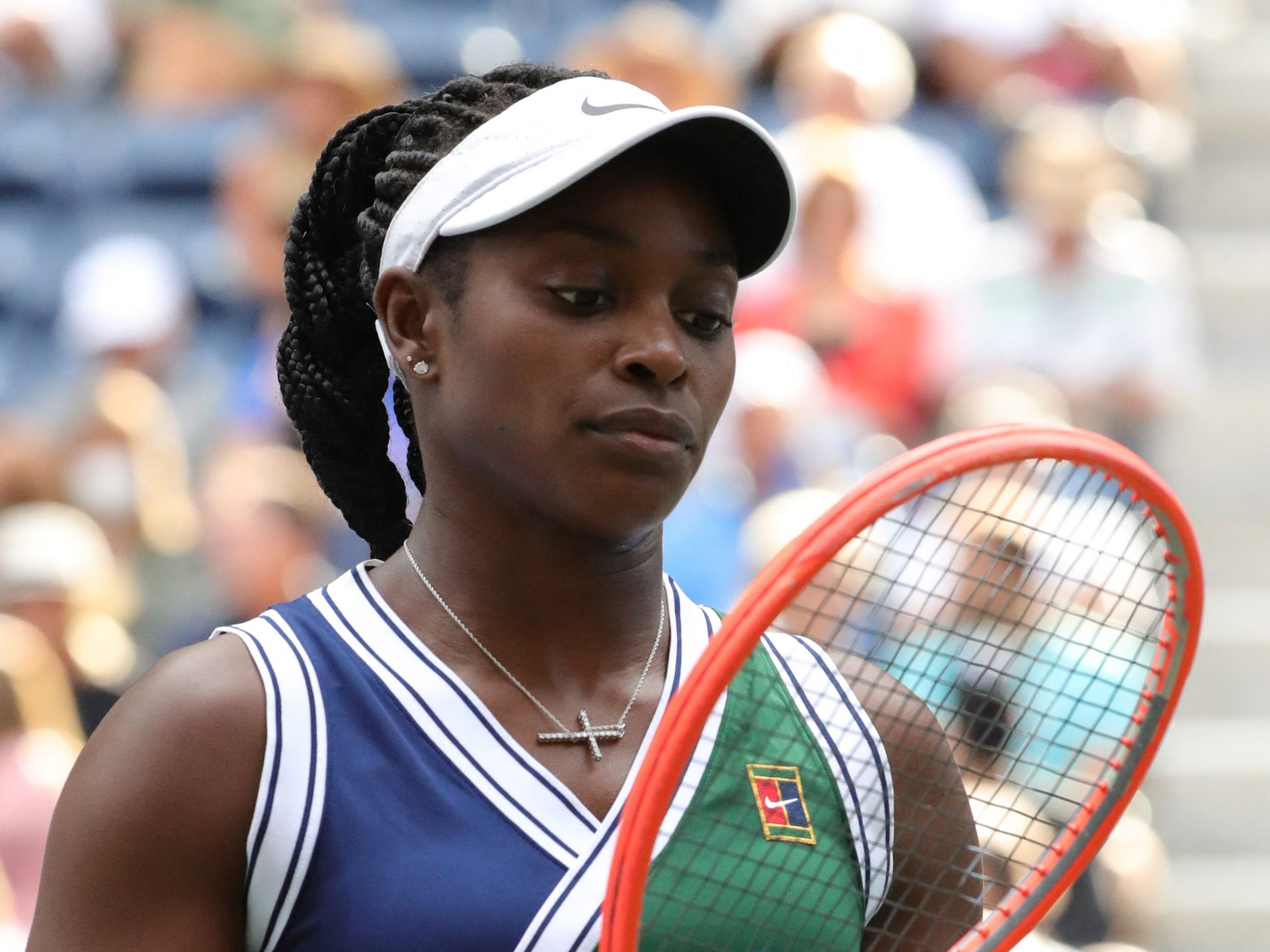 Tennis star Sloane Stephens competing at the US Open.