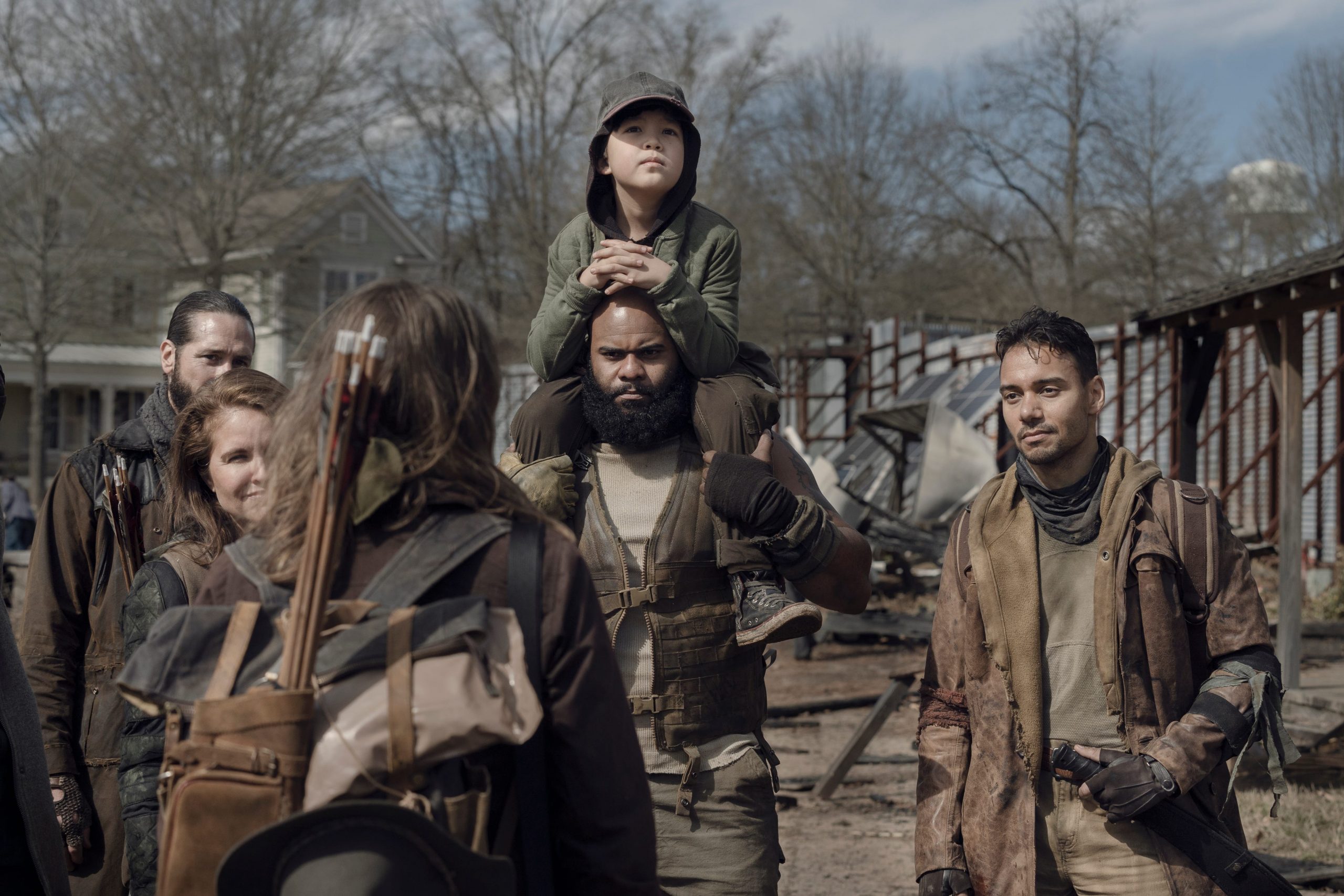 TWD 1101 Marcus Lewis as Duncan, Glenn Staton as Frost, Laurie Fortier as Agatha, Kien Michael Spiller as Hershel, James Devoti as Cole