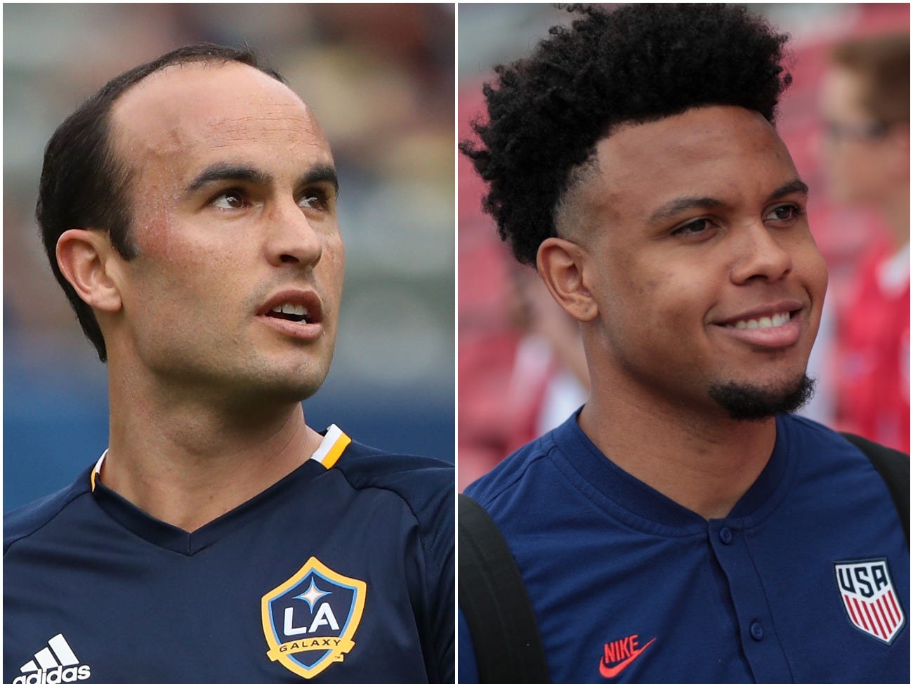 Landon Donovan and Weston McKennie