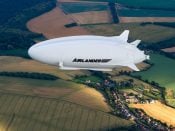 Een digitale weergave van de Airlander 10.