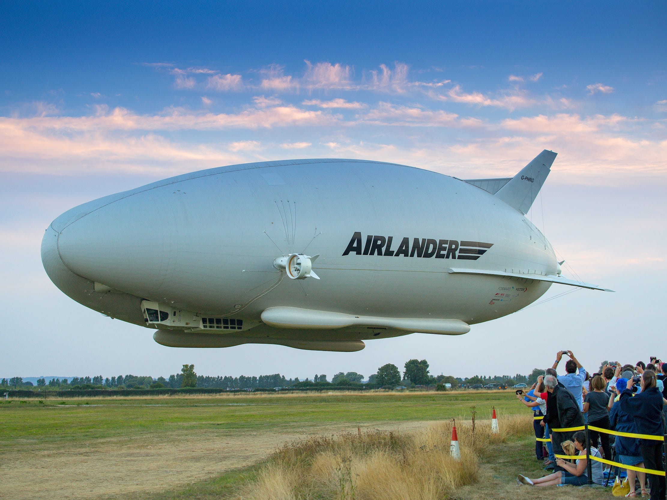 The Airlander 10 in the air