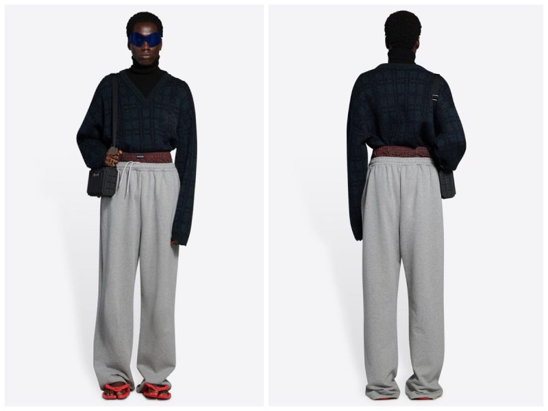 balenciaga sagging pants