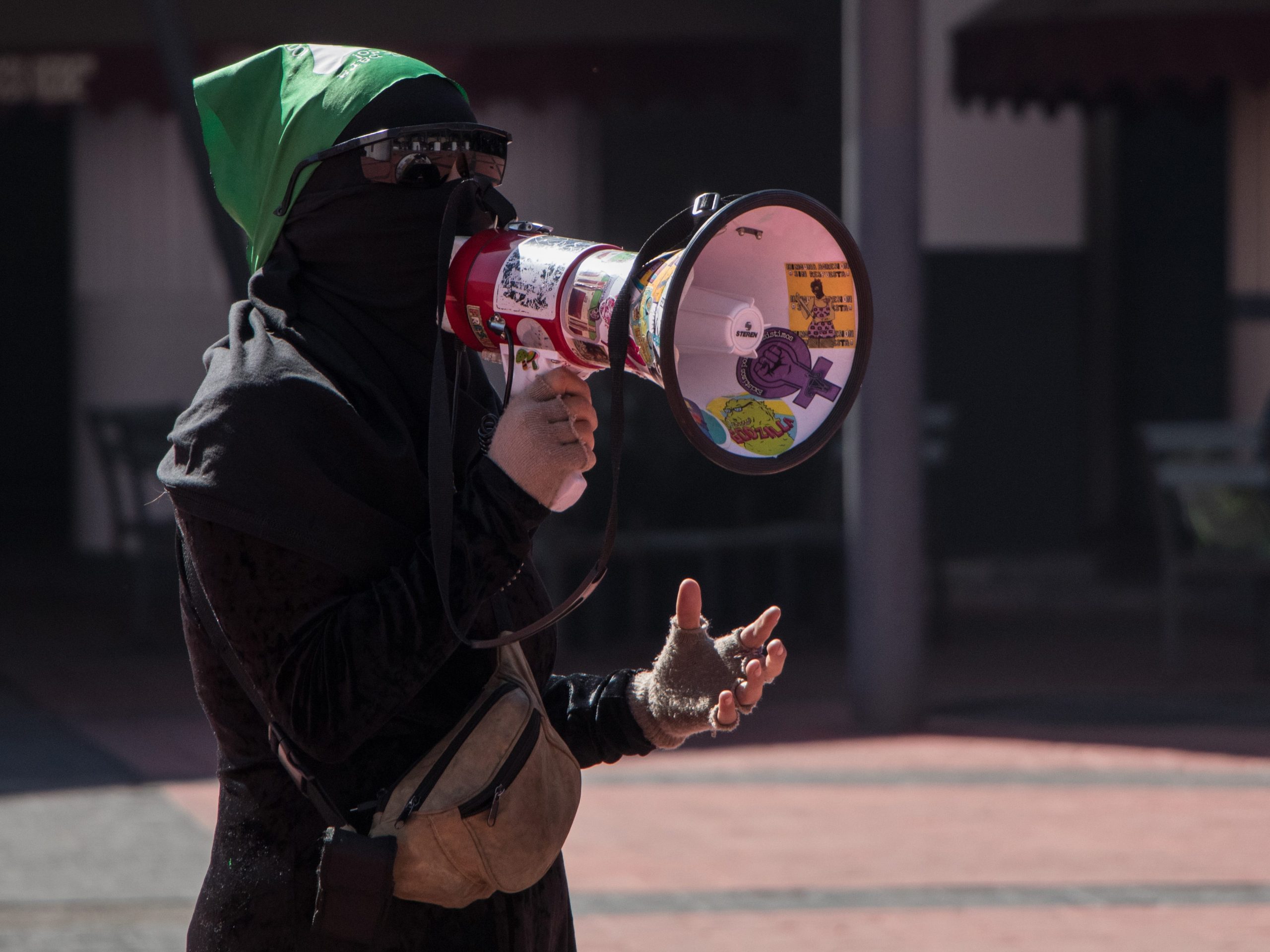 A woman takes part during a protest to demand decriminalization of abortion is State of Mexico.