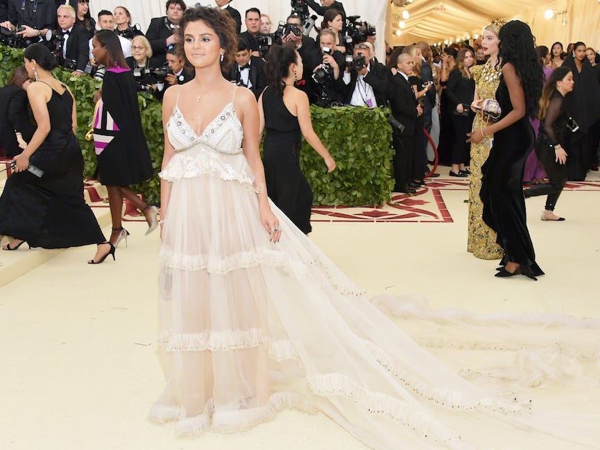 Selena Gomez attends the Met Gala 2018