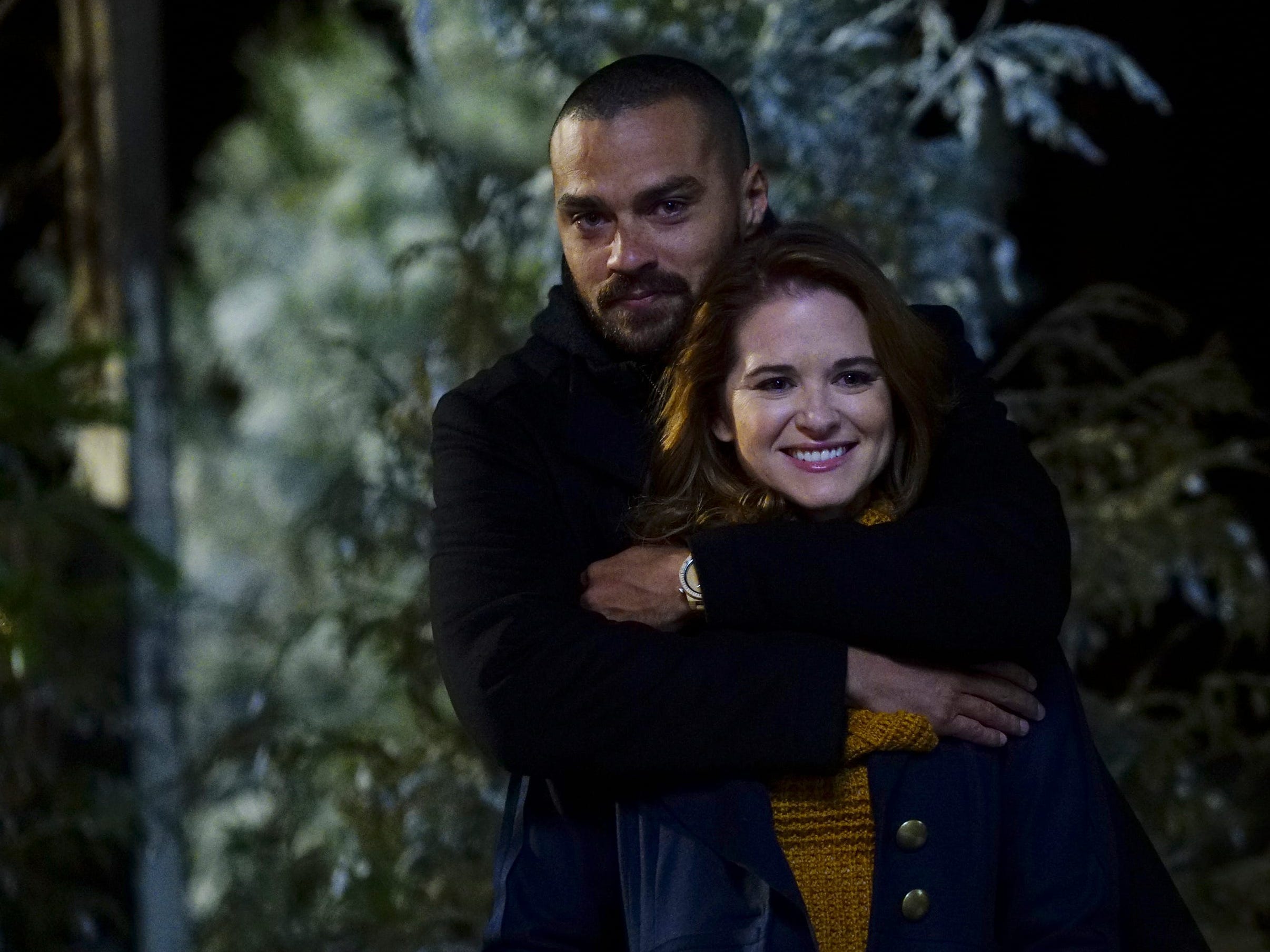 Jesse Williams and Sarah Drew