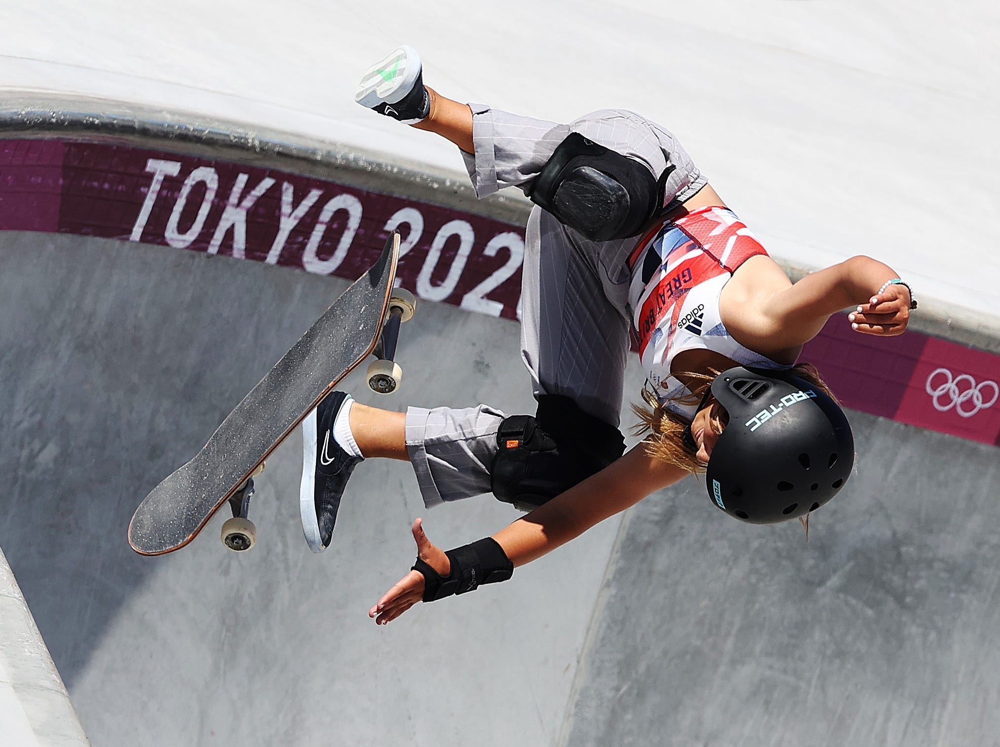 Sky Brown gets air at the Tokyo Olympics