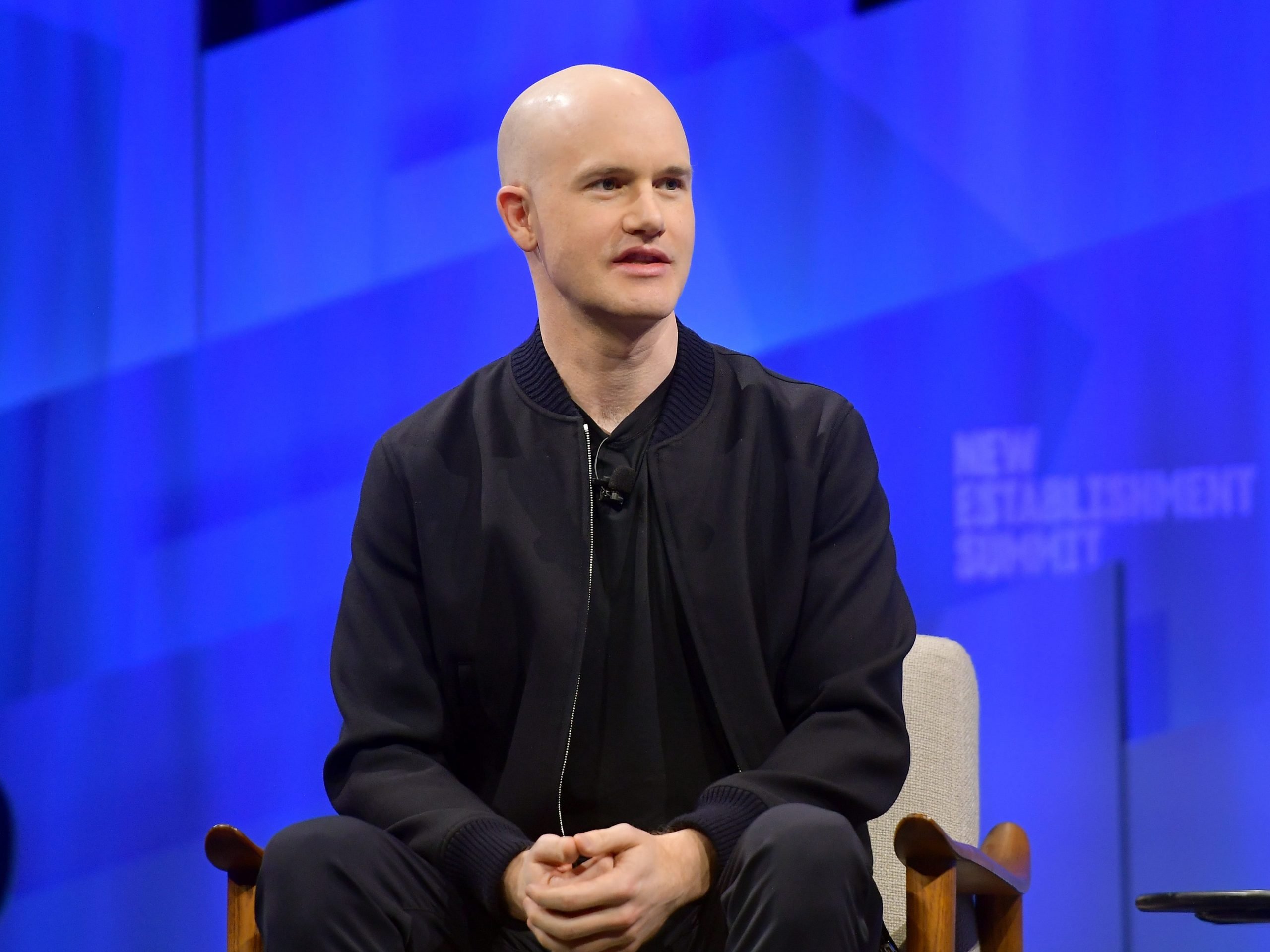 Brian Armstrong, cofounder and CEO of Coinbase speaks onstage during 'Tales from the Crypto: What the Currency of the Future Means for You' at Vanity Fair's 6th Annual New Establishment Summit at Wallis Annenberg Center for the Performing Arts on October 23, 2019 in Beverly Hills, California.