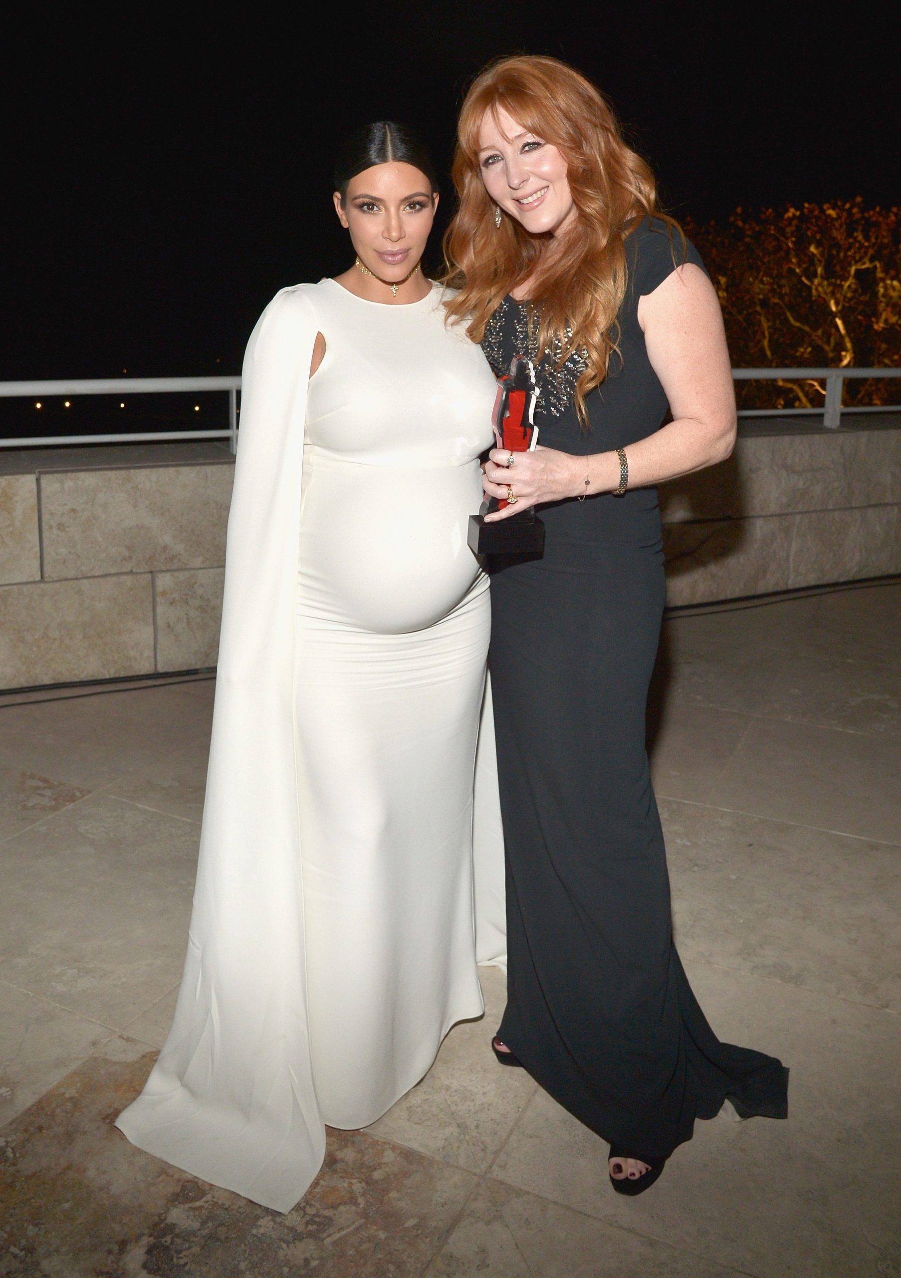 Kim Kardashian (left) and Charlotte Tilbury (right) pictured at the InStyle awards in 2015.