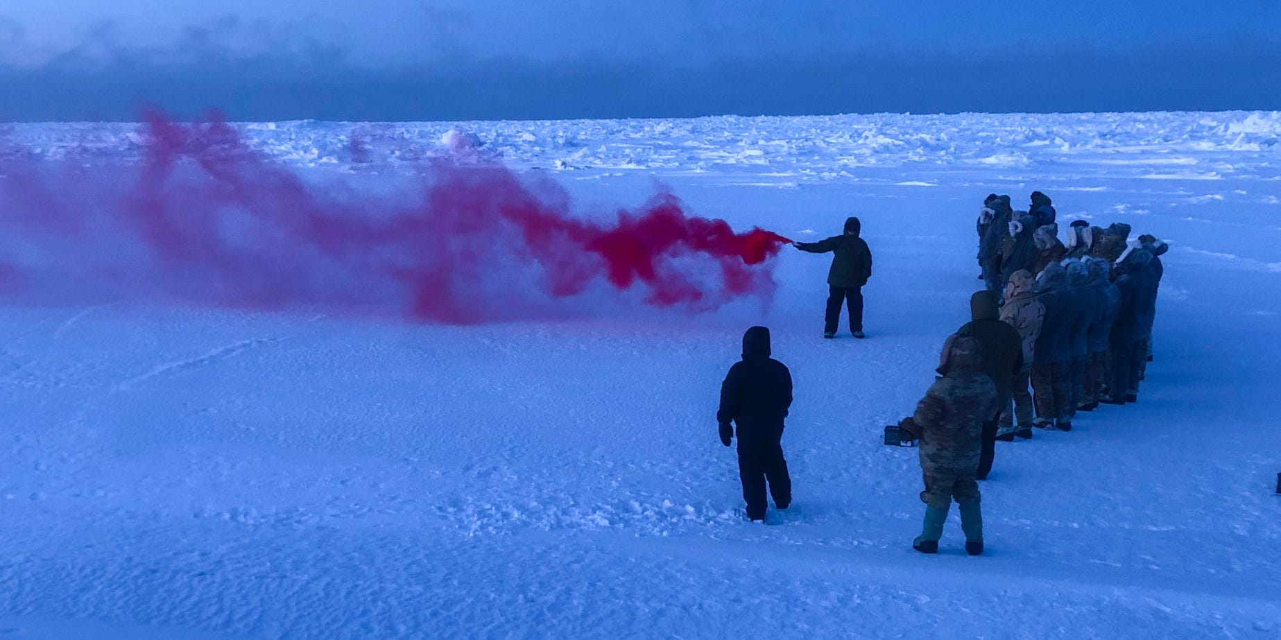 US Air Force survival, evasion, resistance and escape SERE training in Arctic