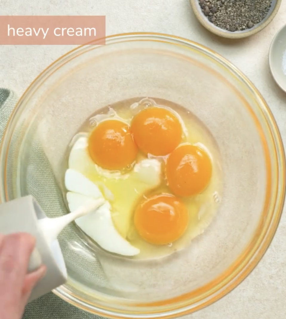 Heavy cream in Martha Stewart carbonara