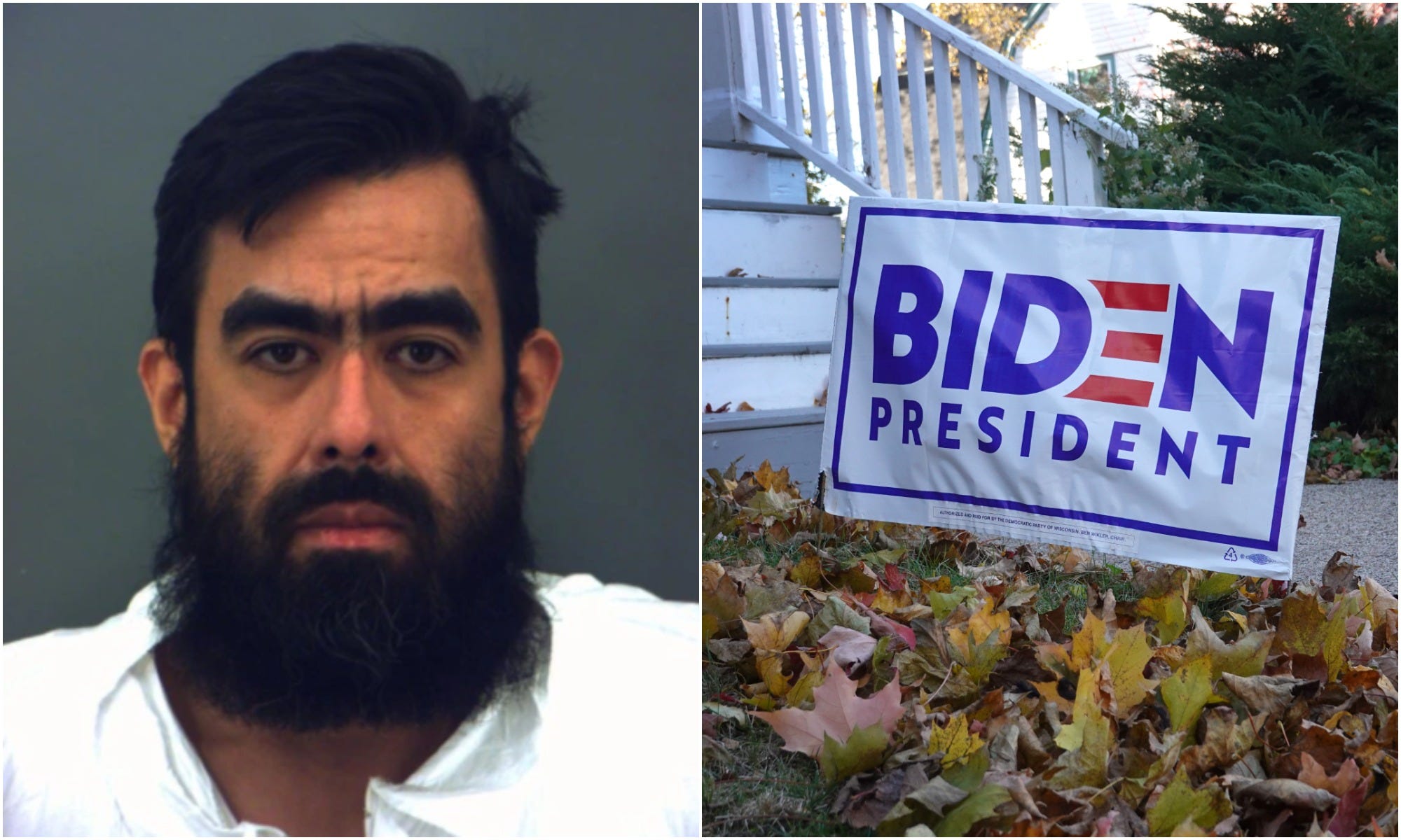 Joseph Angel Alvarez targeted the Kauffmans' home after seeing a Biden sign outside their home.