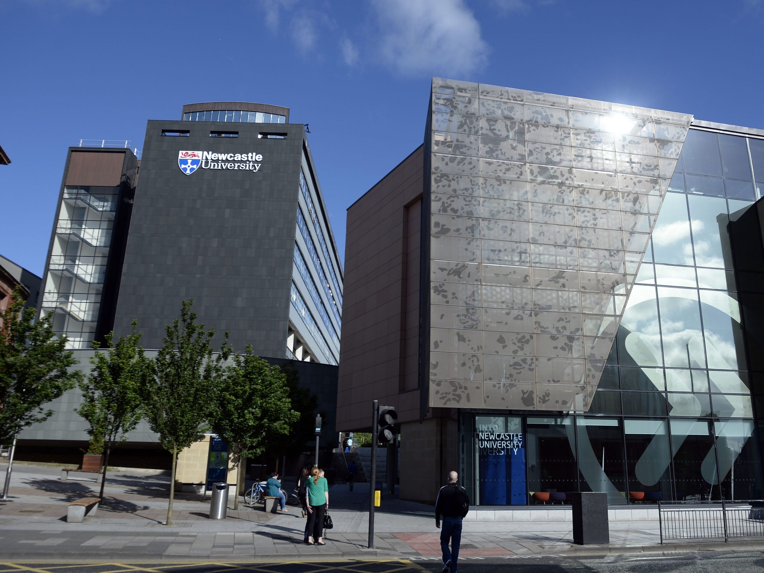 Photo of the Newcastle University campus in the United Kingdom.