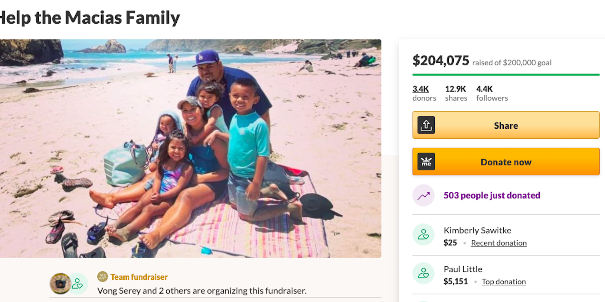 A GoFundMe for the children of Davy and Daniel Macias.