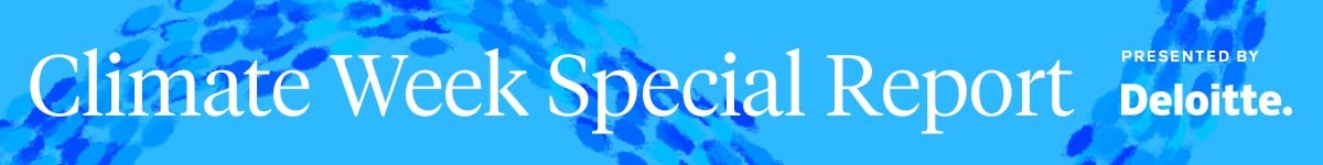 Climate Week Special Report header banner