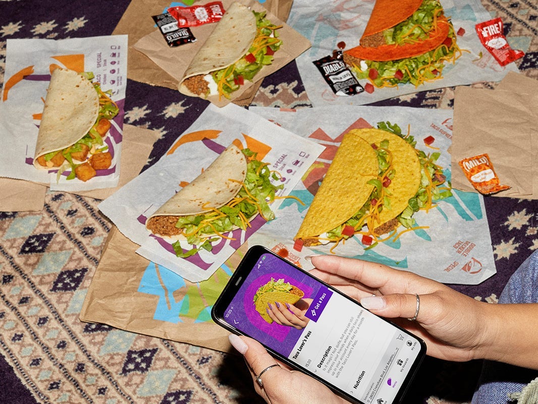 Taco Bell taco lover's pass