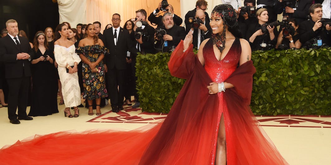 Nicki Minaj attends the Met Gala 2018