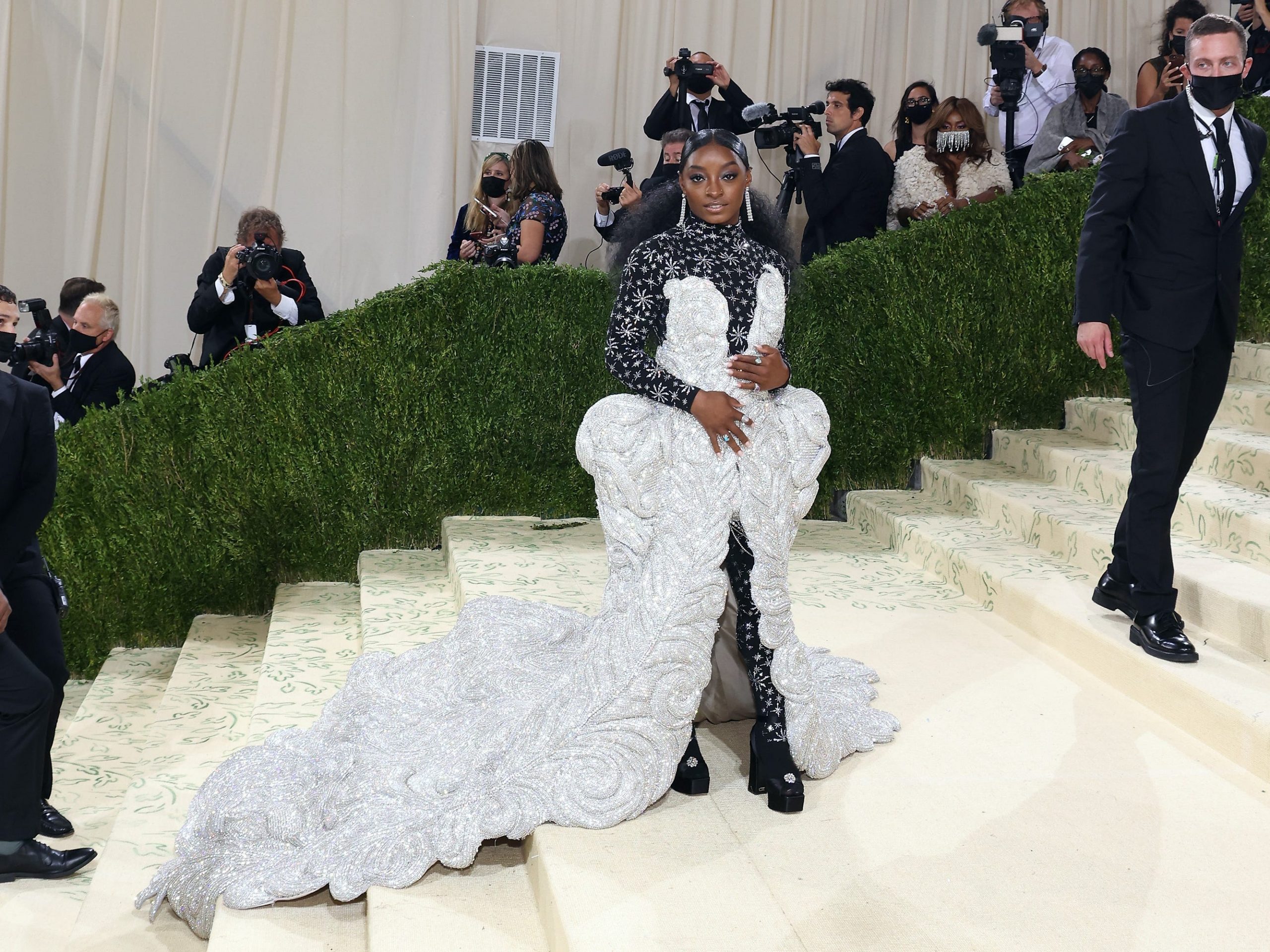 Simone Biles at the Met Gala