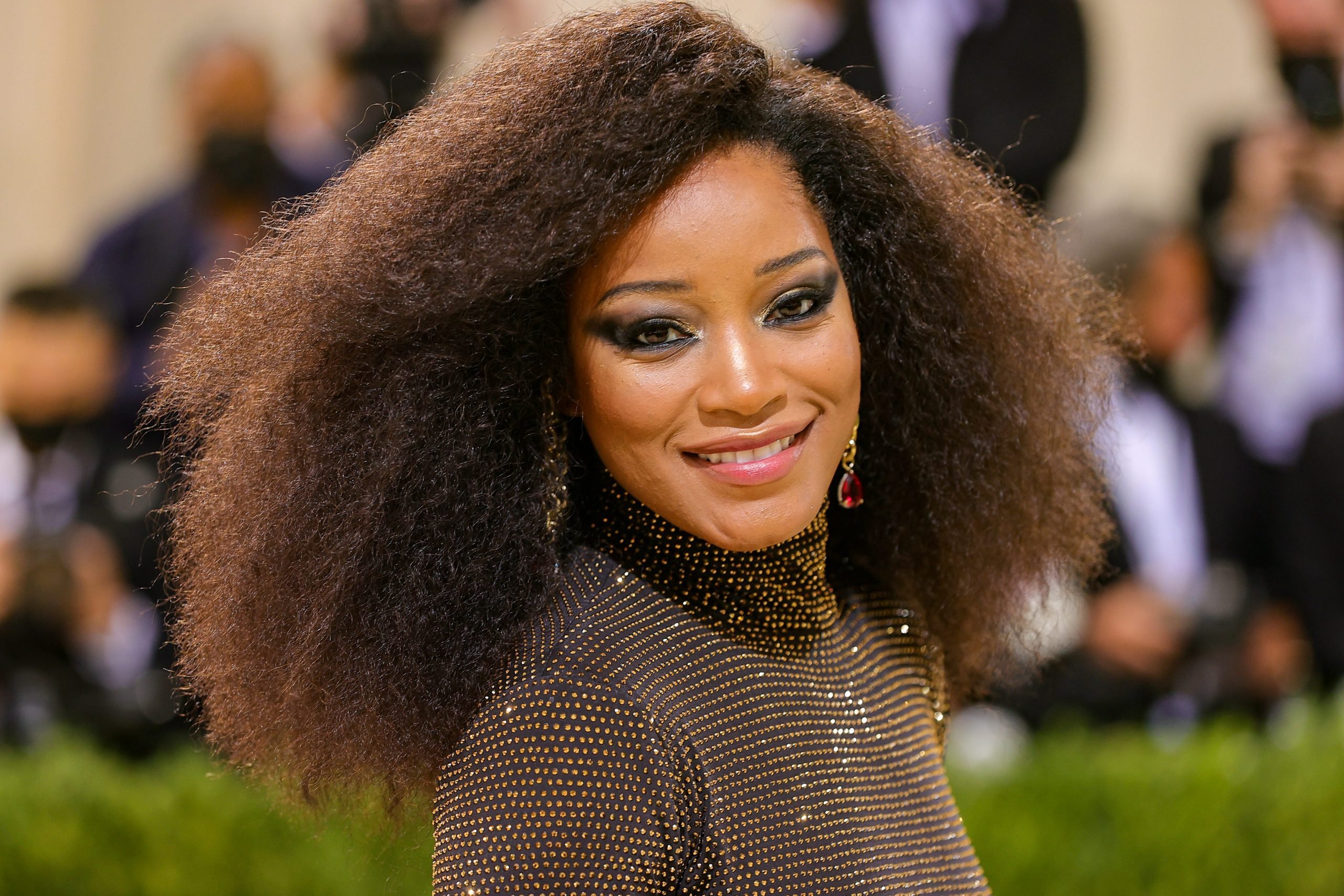 Keke Palmer pictured on the red carpet at the Met Gala 2021.