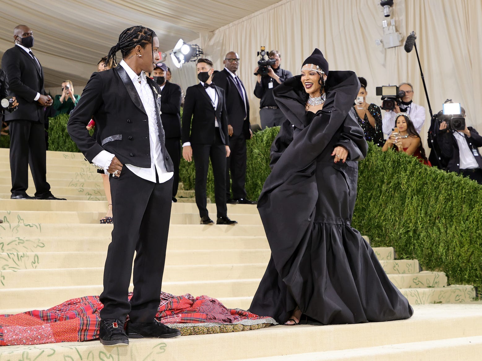 A$AP Rocky and Rihanna 2021 Met Gala