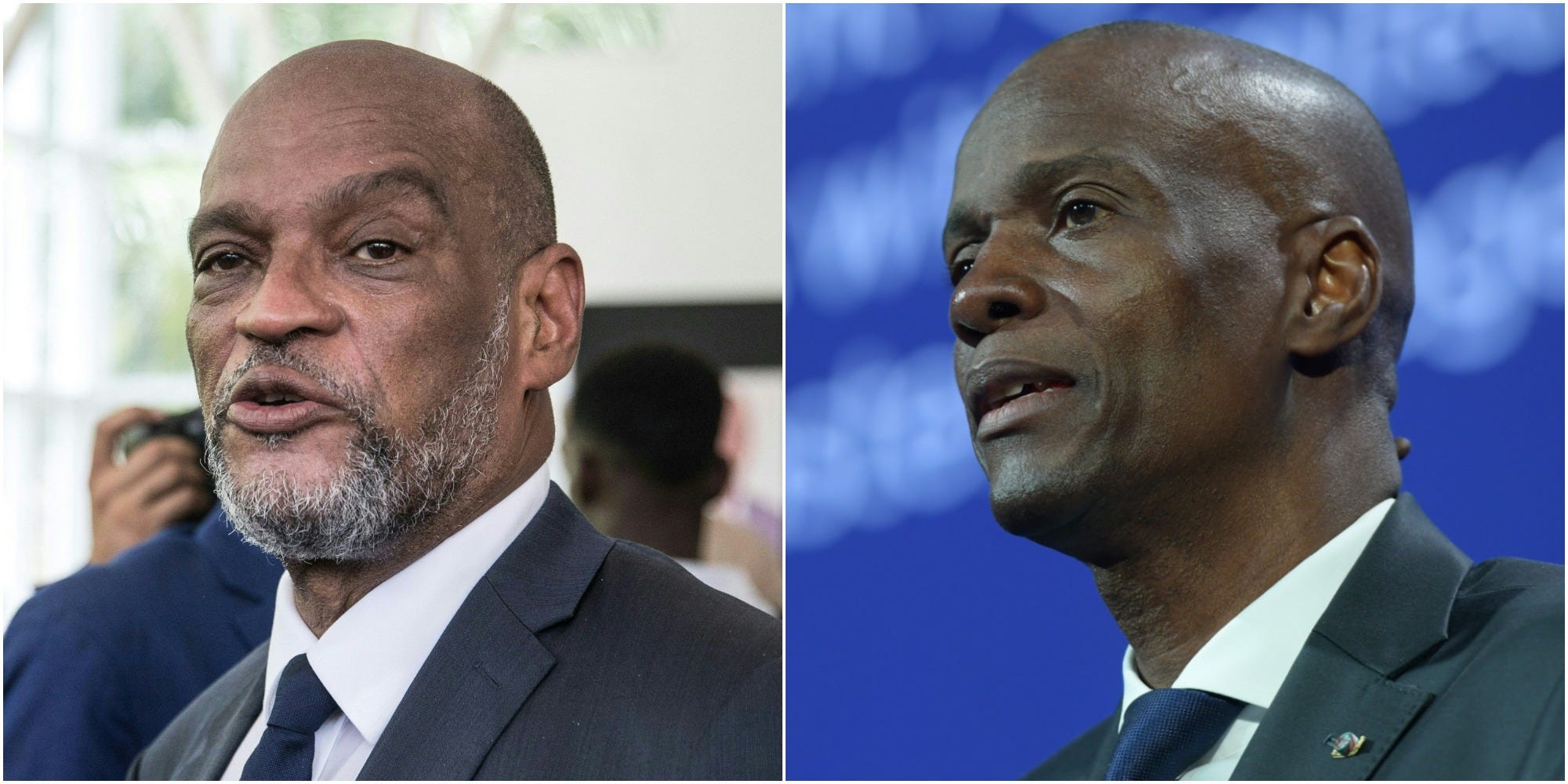 Haitian Prime Minister Ariel Henry and former President Jovenel Moise