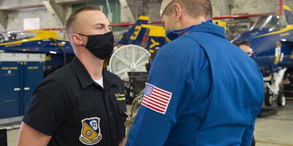 Sgt. Zachary Parsons received Navy and Marine Corps Medal on Sept. 7, 2021.