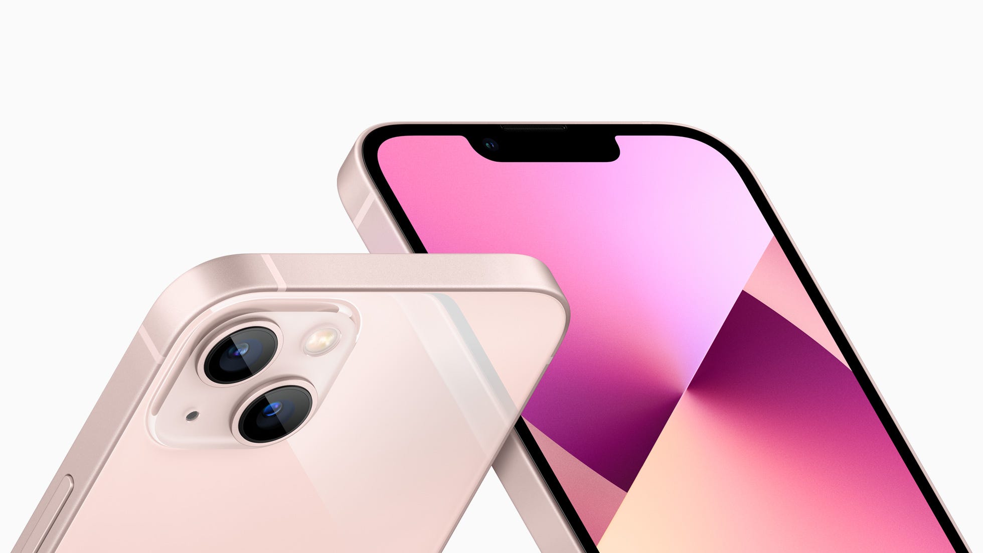 Apple's iPhone 13 smartphone, the 2021 iPhone model, is pictured.