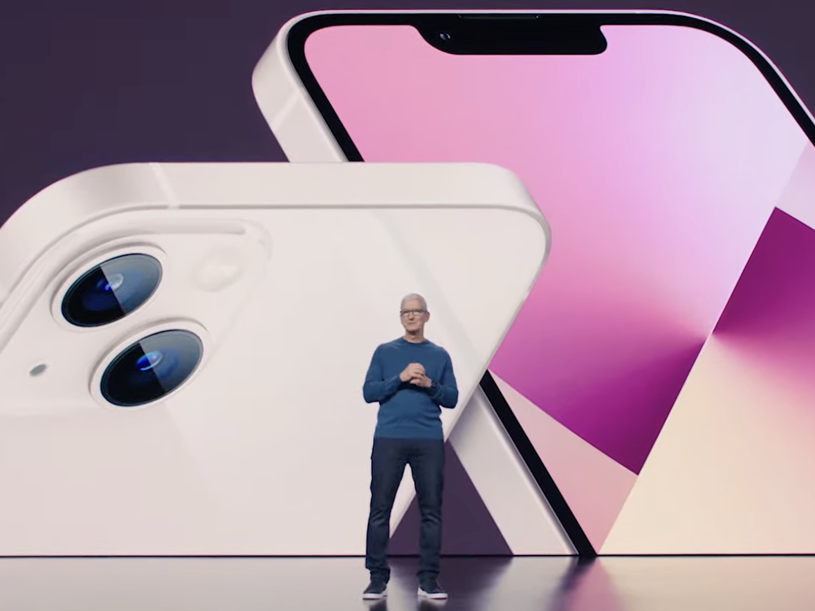 Tim Cook and iPhone 13