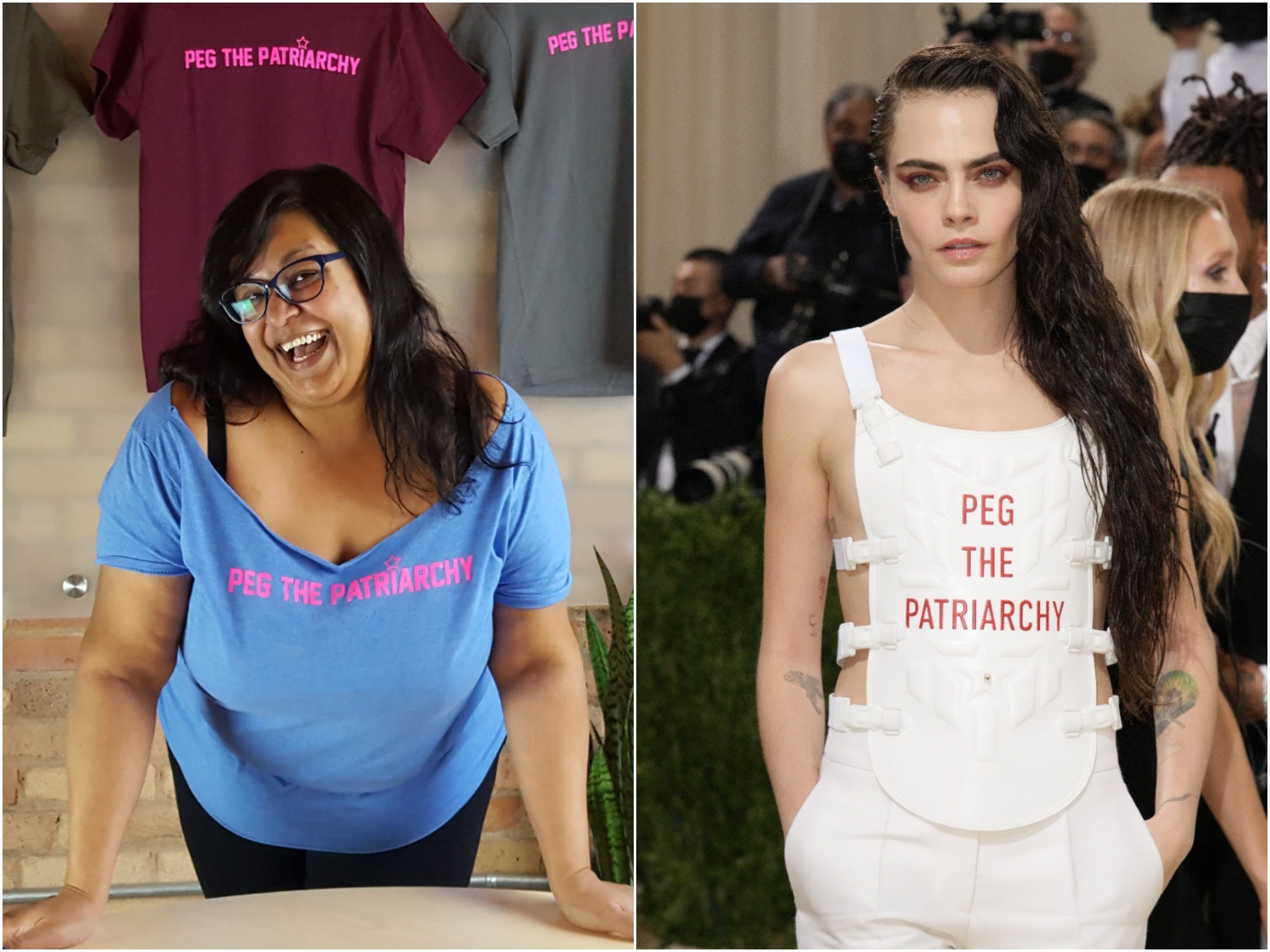Luna Matatas Cara Delevinge Peg the Patriarchy