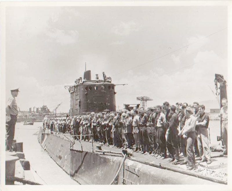 US Marines on USS Argonaut before Makin Island raid